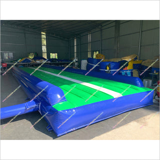 Blue And Green Inflatable Air Track Tumbling Mat Training Exercise Best Tumble Track For Gymnastics