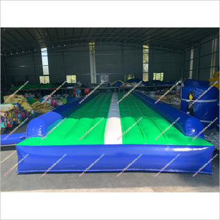 Blue And Green Inflatable Air Track Tumbling Mat Training Exercise Best Tumble Track For Gymnastics