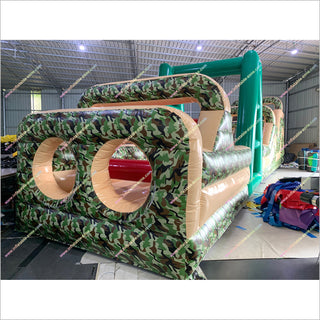 Challenge Boot Camp Inflatable Army Obstacle Course Adult Party Entertainment Military Style Obstacle Course For Commercial - Inflatable-Zone
