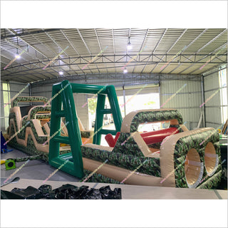 Challenge Boot Camp Inflatable Army Obstacle Course Adult Party Entertainment Military Style Obstacle Course For Commercial - Inflatable-Zone