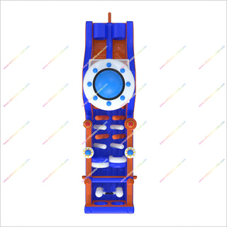 Space Theme Decorations Inflatable Assault Course Bouncy Castle UFO Slide Commercial Bounce House Obstacle Course For Sale
