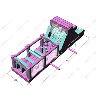 Adult Obstacle Course Near Me Inflatable Assault Course Kids Party Bounce House Equipment For Sale