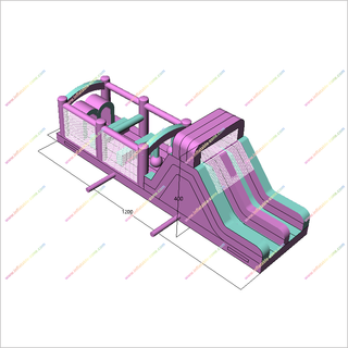 Adult Obstacle Course Near Me Inflatable Assault Course Kids Party Bounce House Equipment For Sale