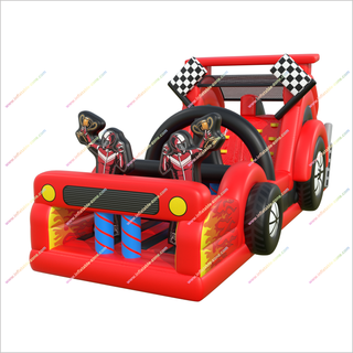Inflatable Race Car Bounce House Rental Obstacle Course Racing-Themed Party Inflatable Assault Course To Buy