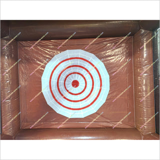 Indoor Fun Activity Inflatable Axe Throwing Rental Near Me Team Building Party Brown Target Shooting Darts Games - Inflatable-Zone