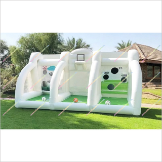 Shooting Sports Equipment 3-In-1 Inflatable Baseball Basketball Football Inflatable Games For Sale