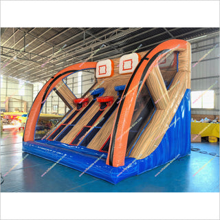 Inflatable Basketball Shootout High Score Challenge Inflatable Sports Arena Basketball Tournament Game
