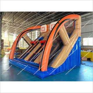 Inflatable Basketball Shootout High Score Challenge Inflatable Sports Arena Basketball Tournament Game