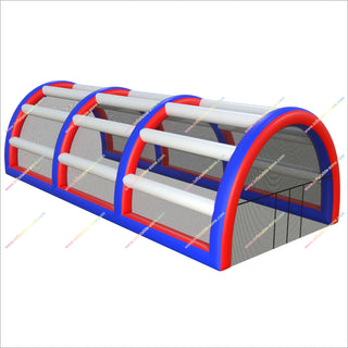 Inflatable Batting Tunnel Baseball Cage Netting Outdoor Speed Kick Training Inflatable Batting Cage For Backyard