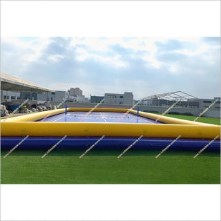 Inflatable Beach Volleyball Court Water Sport Games Inflatable Water Volleyball Field Inflatable Volleyball Net