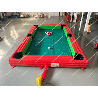 Inflatable Billiard Table Pool Snooker Table Fun Shooting Game Inflatable Soccer Pool Human Table Football For Sale