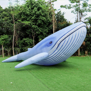 Ocean-Themed Inflatable Blue Whale Animal Helium Balloon Life Size Inflatable Whale For Events Decorations