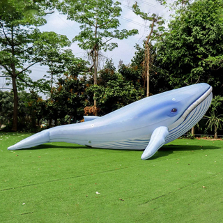 Ocean-Themed Inflatable Blue Whale Animal Helium Balloon Life Size Inflatable Whale For Events Decorations