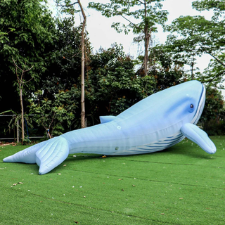 Ocean-Themed Inflatable Blue Whale Animal Helium Balloon Life Size Inflatable Whale For Events Decorations