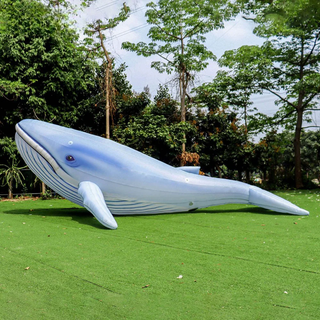 Ocean-Themed Inflatable Blue Whale Animal Helium Balloon Life Size Inflatable Whale For Events Decorations