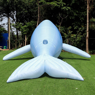 Ocean-Themed Inflatable Blue Whale Animal Helium Balloon Life Size Inflatable Whale For Events Decorations