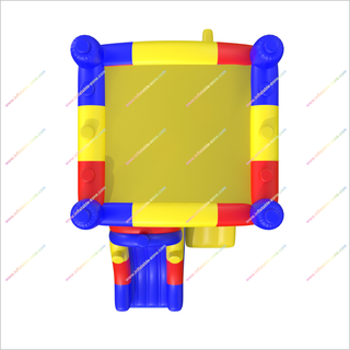 Large Building Blocks Inflatable Bounce House And Slide Combo Inflatable Jumping Castle Slide For Kids