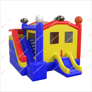 Sport Combo Inflatable Bounce House Jumping Castle Slide Basketball Football Baseball Inflatable Play Structure