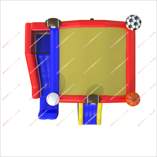 Sport Combo Inflatable Bounce House Jumping Castle Slide Basketball Football Baseball Inflatable Play Structure