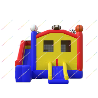 Sport Combo Inflatable Bounce House Jumping Castle Slide Basketball Football Baseball Inflatable Play Structure