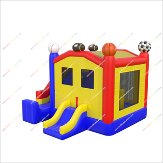 Sport Combo Inflatable Bounce House Jumping Castle Slide Basketball Football Baseball Inflatable Play Structure