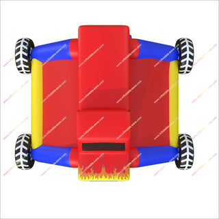Racing-Themed Inflatable Bounce House Rental Monster Truck Jumper Cheap Bouncy Castle To Buy