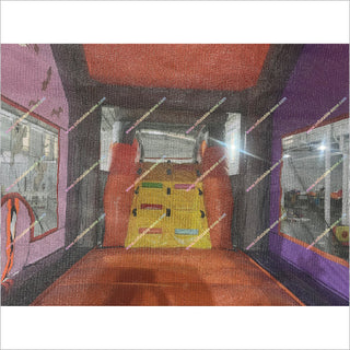 Inflatable Bounce House With Slide Spooky Halloween Places Haunted House Inflatables Jumping Castle Slide Combo