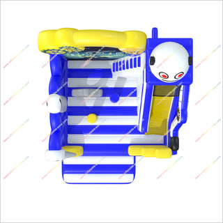 Robot Theme Decoration Inflatable Bouncer Slide Combo Fun Obstacles Inflatable Bouncy Castle House With Slide