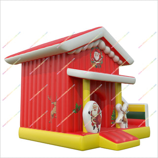 Santa Inflatable Outdoor Christmas Bounce House Near Me Inflatable Bouncy Castle With Slide Jumper Combos For Rent