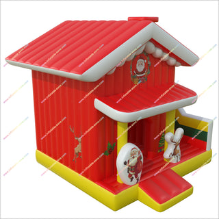 Santa Inflatable Outdoor Christmas Bounce House Near Me Inflatable Bouncy Castle With Slide Jumper Combos For Rent