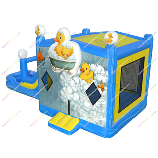 Rubber Ducky Inflatable Bouncy Castle With Water Slide Cheap Commercial Playground Best Bounce House Water Slide Combo