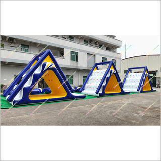 Island Water Sports Inflatable Bouncy Water Slide Floating Pool Toys Inflatable Trampoline For Water