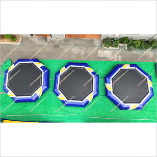 Island Water Sports Inflatable Bouncy Water Slide Floating Pool Toys Inflatable Trampoline For Water