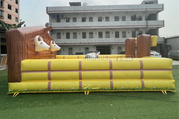 Attractive Inflatable Bull Ride Inflatable Mechanical Bull Riding Crazy Machine Bull Interactive Game