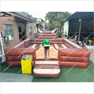 Mechanical Tyrannosaurus Electric Rodeo Bull Challenge Machine Inflatable Bull Riding For Sale