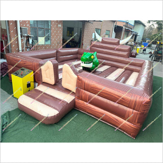 Mechanical Tyrannosaurus Electric Rodeo Bull Challenge Machine Inflatable Bull Riding For Sale