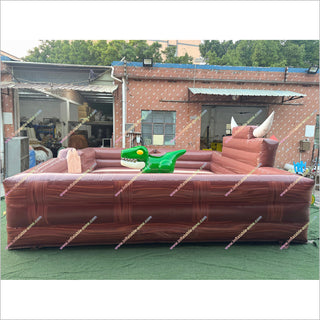Mechanical Tyrannosaurus Electric Rodeo Bull Challenge Machine Inflatable Bull Riding For Sale
