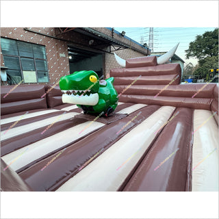 Mechanical Tyrannosaurus Electric Rodeo Bull Challenge Machine Inflatable Bull Riding For Sale