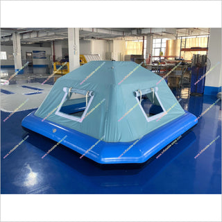 floating tent on water Shoal Tent Floating Inflatable House Tent Camping Water Commercial Inflatable Floating Tent For Camping