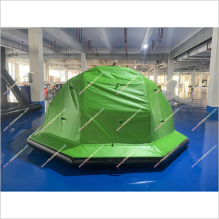 Outdoor Camping Inflatable Tent Family Water Park Floating Shoal Tent Inflatable Camping Tent For Sale