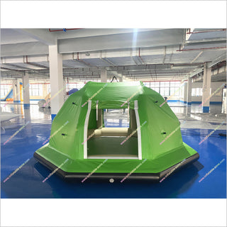 shoal tent Outdoor Camping Inflatable Tent Family Water Park Floating Shoal Tent Inflatable Camping Tent For Sale