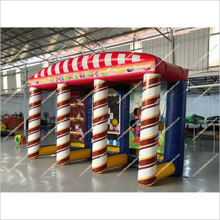 Fun Team Bonding Activities Ring Toss Milk Smash And Ferris Wheel Toss 3-In-1 Inflatable Carnival Games For Rent