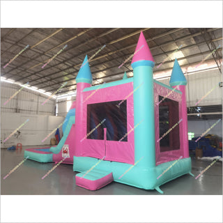 Inflatable Castle Water Slide Combo Big Splash Swimming Pool Double Slide Water Bounce House