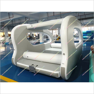 Inflatable Luxury Yacht Fishing Catamaran Boat Portable Solar Power Inflatable Houseboat For Sale