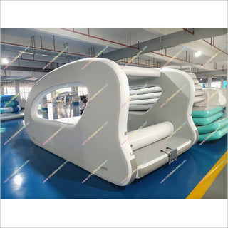 Inflatable Luxury Yacht Fishing Catamaran Boat Portable Solar Power Inflatable Houseboat For Sale