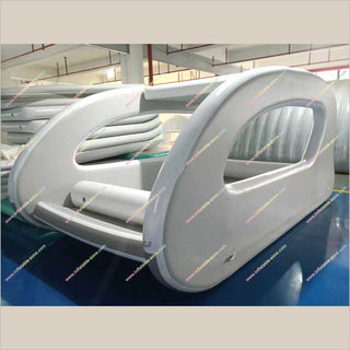 Inflatable Luxury Yacht Fishing Catamaran Boat Portable Solar Power Inflatable Houseboat For Sale