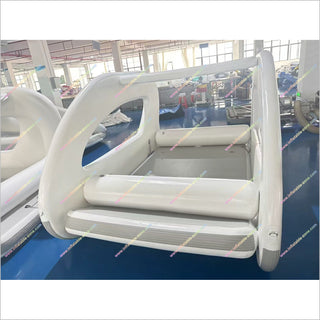 Inflatable Luxury Yacht Fishing Catamaran Boat Portable Solar Power Inflatable Houseboat For Sale