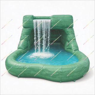 Family Gatherings Inflatable Cave Pools Fun Backyard Activities Inflatable Pool With Cave And Waterfall