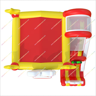 Inflatable Christmas House Moonwalk Slide Combo Inflatable Tiny House Games Large Inflatable Playground Jumping Castle With Slide Hire