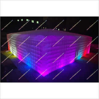 Large Led Inflatable Club Tent Outdoor Advertising Party Cube Blow Up Nightclub Rental Grade